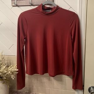 Forever 21 - Burnt orange, turtleneck shirt, size M